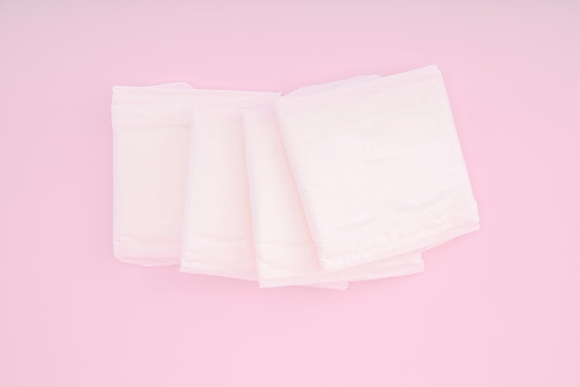 Sanitary Pads Pink Scene