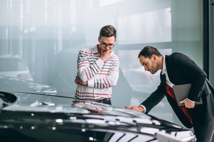 Salesman Car Showroom Selling Car