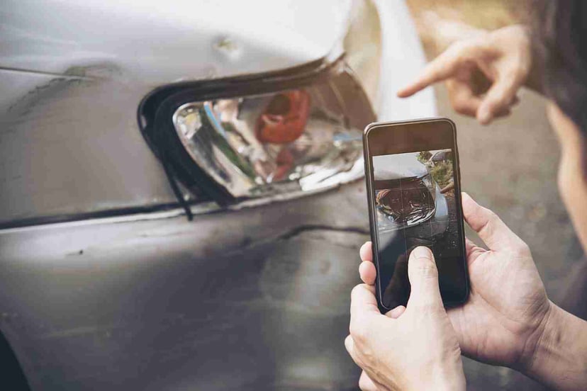 Insurance Agent Working During Site Car Accident Claim Process People Car Insurance Claim