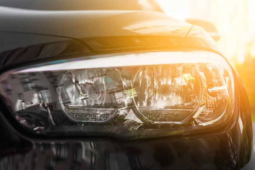 Led Headlight Black Car