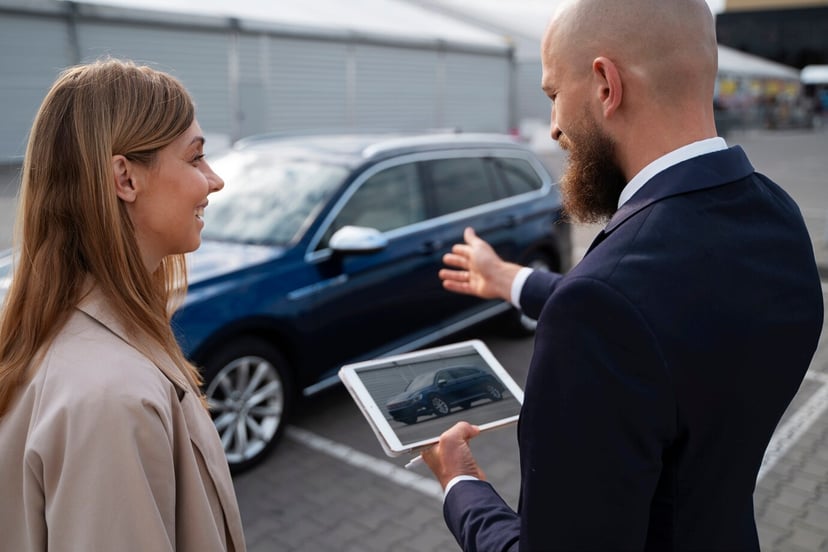 Financial Independent Woman Buying Car
