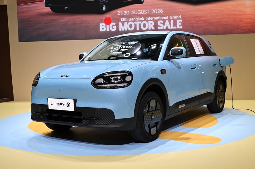 Chery Q สีฟ้า Bubble Blue เผยโฉมครั้งแรกในไทย