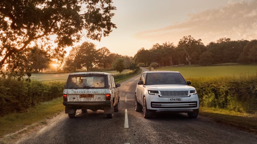 Range Rover Classic เทียบกับ Range Rover Electric