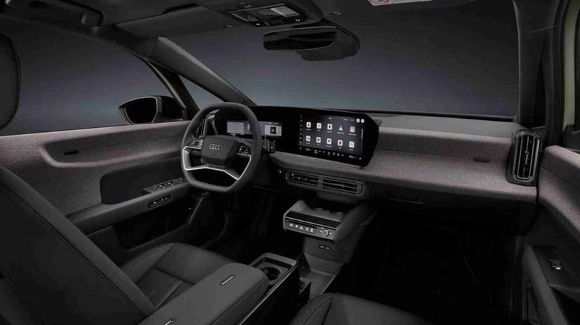 Audi A2 e-tron dashboard and infotainment