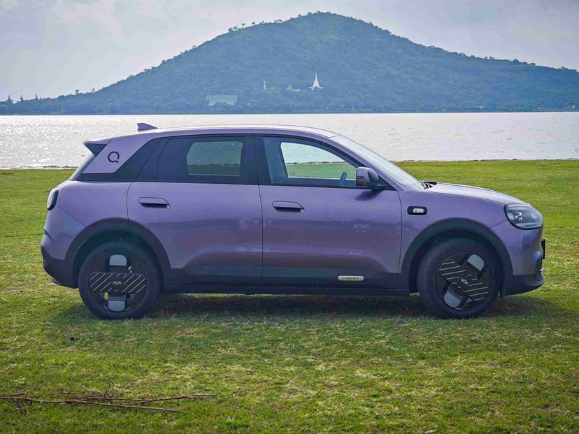 Side profile dimensions of Chery Q